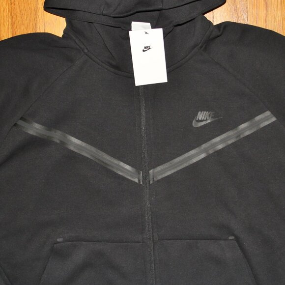 Nike Sportswear Tech Fleece Windrunner Full Zip Hoodie Black Womens XXL - Picture 2 of 6